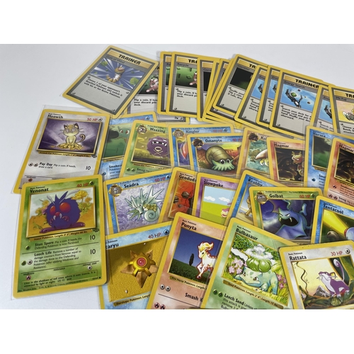 106 - A COLLECTION OF 1999 WOTC POKEMON TRADING CARDS, GYM HEROES HOLOS, SHADOWLESS, BASE SET, JUNGLE, FOS... 