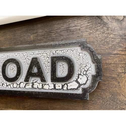 111 - A WOODEN KINGS ROAD STREET SIGN, LENGTH 78CM