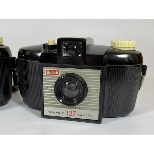 117 - TWO VINTAGE KODAK BROWNIE 127 CAMERAS