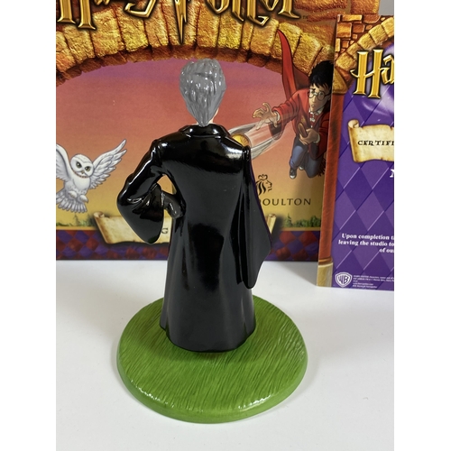 707 - A BOXED ROYAL DOULTON HARRY POTTER MADAMME HOOCH HPFIG20 FIGURE WITH CERTIFICATE