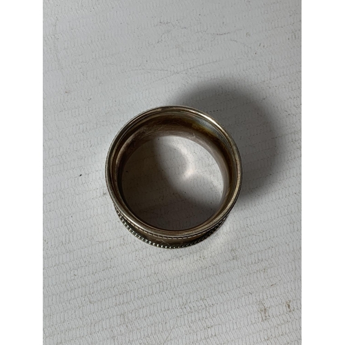 580A - A HALLMARKED BIRMINGHAM SILVER NAPKIN RING