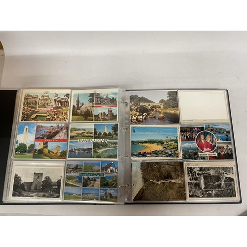 90 - APPROXIMATELY 435 POSTCARDS RELATING TO THE ISLE OF MAN, WALES AND IRELAND IN A FOLDER