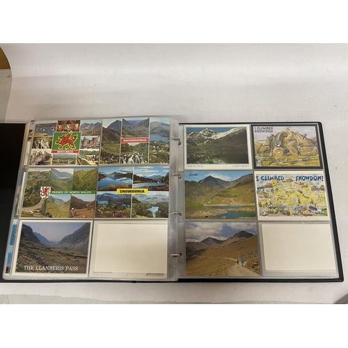 90 - APPROXIMATELY 435 POSTCARDS RELATING TO THE ISLE OF MAN, WALES AND IRELAND IN A FOLDER