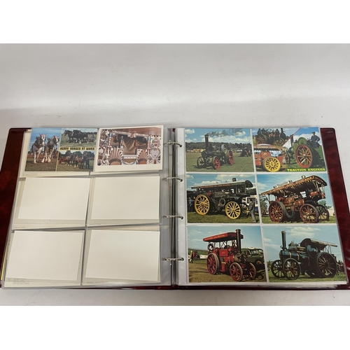 91 - APPROXIMATELY 285 POSTCARDS RELATING TO PUBLIC TRANSPORT OUTSIDE LONDON, CARS, BIKES, COMMERCIAL, ST... 