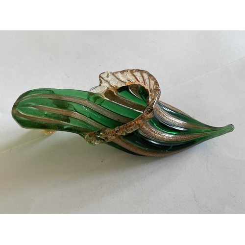 100 - A VENETIAN GLASS SLIPPER