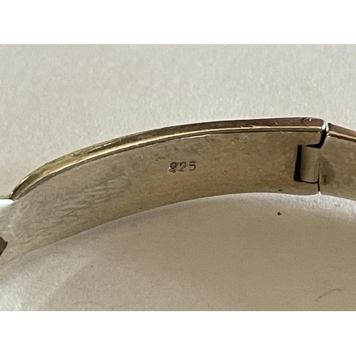 544 - A SILVER BANGLE