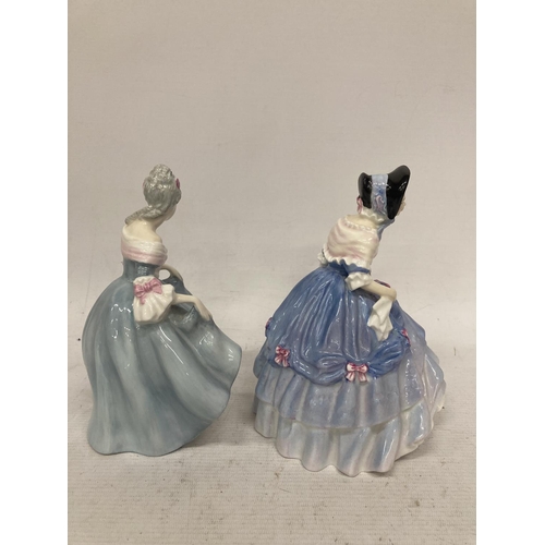 711 - TWO ROYAL DOULTON FIGURES SOUTHERN BELLE AND ALICE