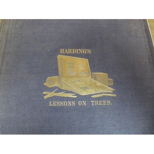 366 - J.D. HARDING 'LESSONS ON TREES' PUBLISHED BY W. KENT & CO, LONDON CIRCA 1879