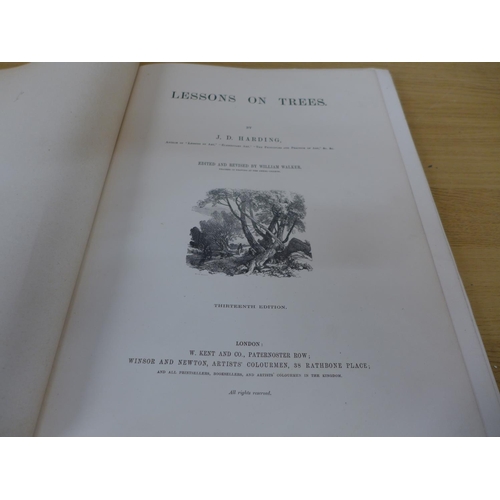 366 - J.D. HARDING 'LESSONS ON TREES' PUBLISHED BY W. KENT & CO, LONDON CIRCA 1879