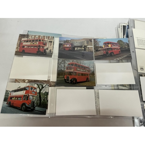 99 - APPROXIMATELY 380 POSTCARDS RELATING TO BUSES, TRAMS, TROLLEY BUSES, UNDERGROUND,METROPOLITAN AND DO... 