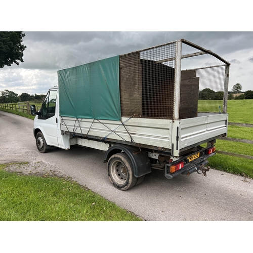 201 - A FORD TRANSIT 100 T350 RWD TIPPER YR14ZSE ONE OWNER FROM NEW FIRST REG 31/03/14 MOT MARCH 2024 8136... 