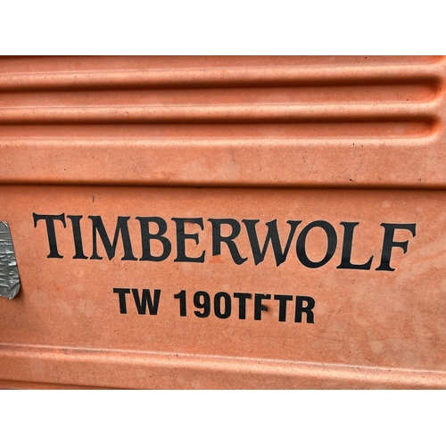 203 - A TIMBERWOLF TW190 ON TRACK WOOD CHIPPER & WINCH 1256 HOURS ONE OWNER FROM NEW 2 SETS OF SPARE BLADE... 