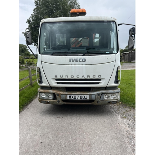 205 - IVECO TIPPER WAGON & ATLAS CRANE (1996) MX07OOJ FIRST REG 24/05/07 151074KM (APPROX 95000 MILES) MOT... 