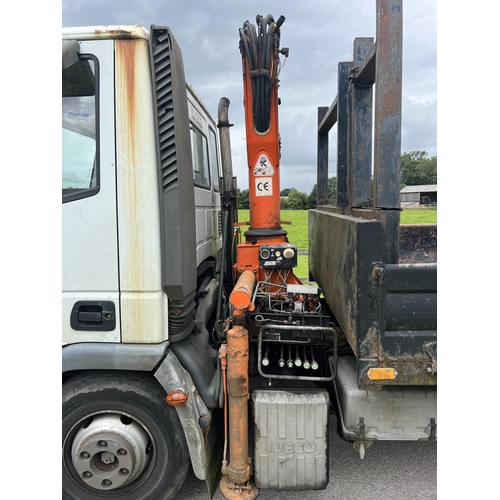 205 - IVECO TIPPER WAGON & ATLAS CRANE (1996) MX07OOJ FIRST REG 24/05/07 151074KM (APPROX 95000 MILES) MOT... 