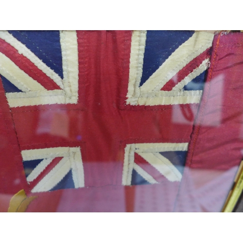 370 - AN EMBROIDERED FLAG OF THE 3RD BATTALION COLDSTREAM GUARDS DATED USE 12TH OCTOBER 1932 - 11TH OCTOBE... 