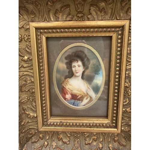 192 - A GEORGIAN 18TH CENTURY HAND PAINTED PORTRAIT OF A LADY, SIGNED 'PLIMON' AND DATED TO THE REVERSE, I... 