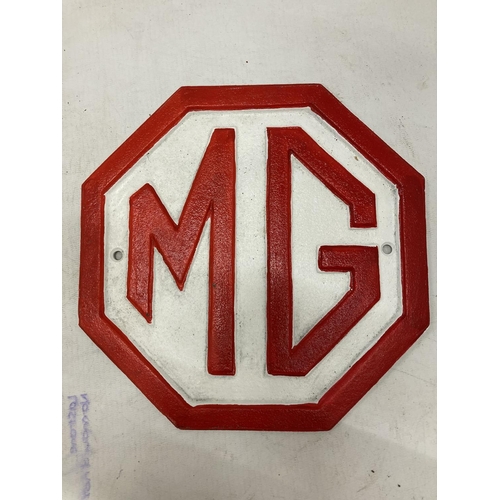 239 - A CAST MG SIGN