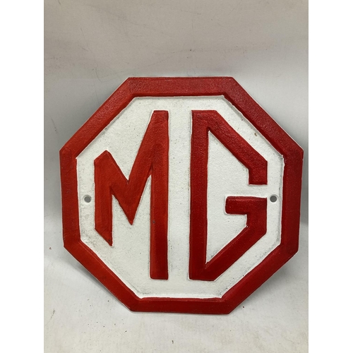 239 - A CAST MG SIGN