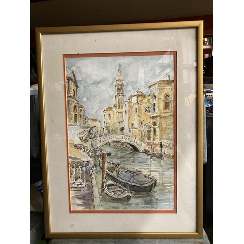 409 - A WILLIAM SPRY SIGNED WATERCOLOUR 