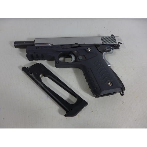 352 - A RECOVER CC3H CO2 6MM CALIBRE AIR SOFT PISTOL, 9CM BARREL, LENGTH 22CM