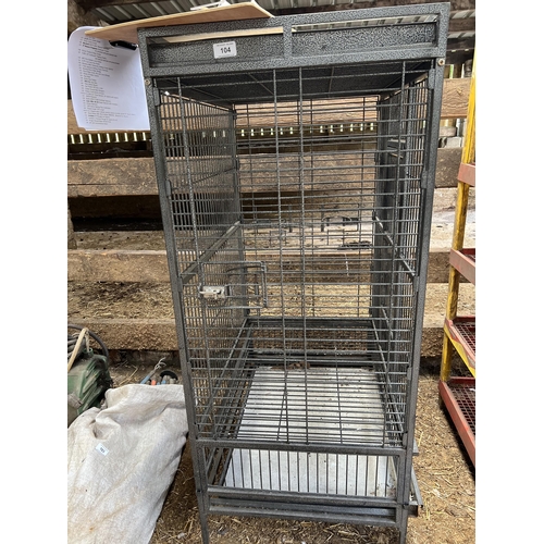 104 - A PARROT CAGE + VAT