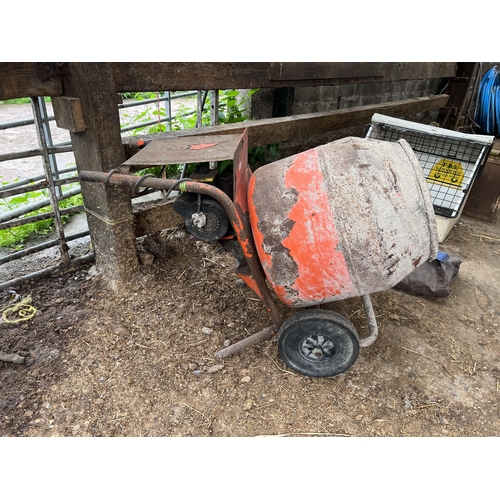 63 - ELECTRIC CEMENT MIXER + VAT