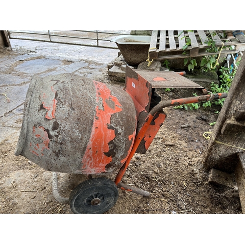 63 - ELECTRIC CEMENT MIXER + VAT