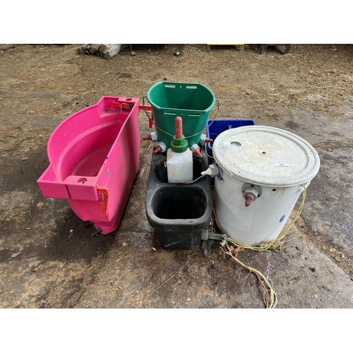 64 - APPROX  6 CALF FEEDERS + VAT