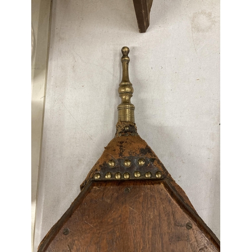 920 - A PAIR OF VINTAGE WOODEN BELLOWS