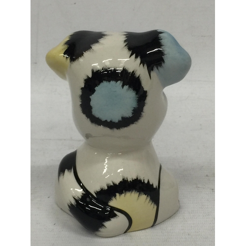 742 - A LORNA BAILEY HAND PAINTED AND SIGNED DOG WUF-WUF