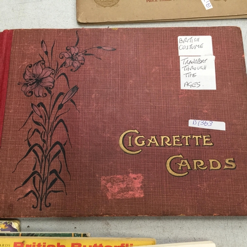 497 - TWELVE TEA PICTURE CARD ALBUMS WITH CARDS PLUS THREE LARGE CIGARETTE CARD ALBUMS WITH CARDS TO INCLU... 