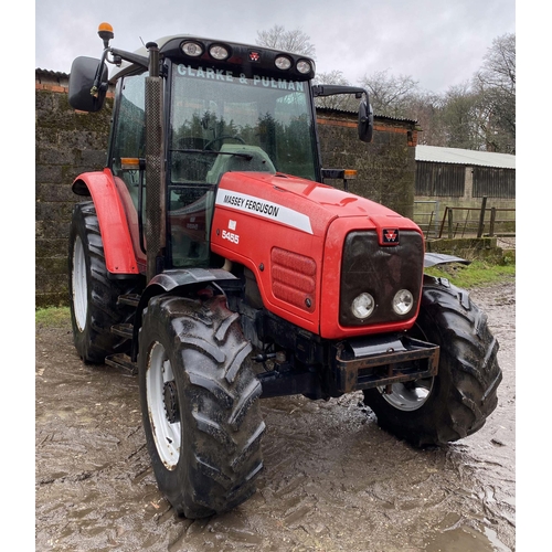 242 - MASSEY FERGUSON 5455 4 WHEEL DRIVE  TRACTOR 6009 HOURS REG. NO. PN06RZA FIRST REGISTERED JULY 2006  ... 