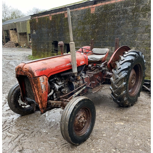 243 - A MASSEY FERGUSON 35 TRACTOR 1959 ONE OWNER FROM NEW  REG. NO. 706 PTJ FIRST REGISTERED JULY 1960 WI... 