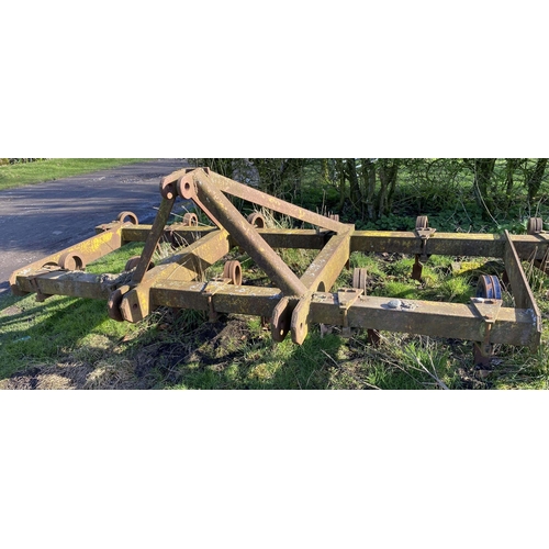 214 - 10 FT. HEAVY DUTY ELEVEN SPRING TINE CULTIVATOR  + VAT