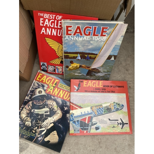 1882 - AN ASSORTMENT OF BOOKS TO INCLUDE EAGLE ANNUALS