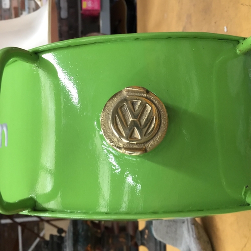 824 - A LIGHT GREEN VW PETROL CAN