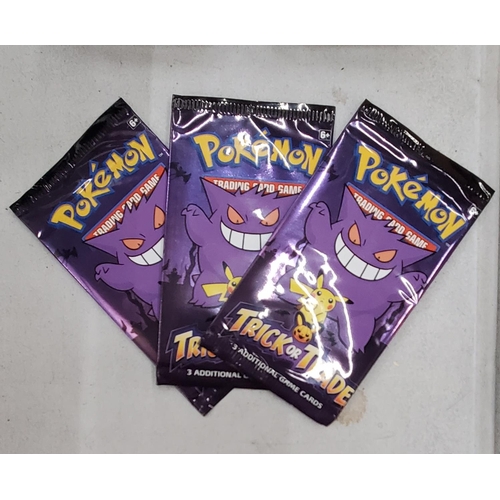 264 - THREE SEALED POKEMON TRICK OR TRADE BOO-STER PACKS