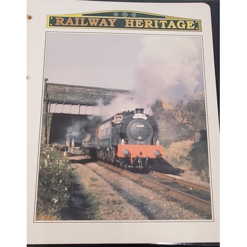 296 - A RAILWAY HERITAGE STAMP ALBUM