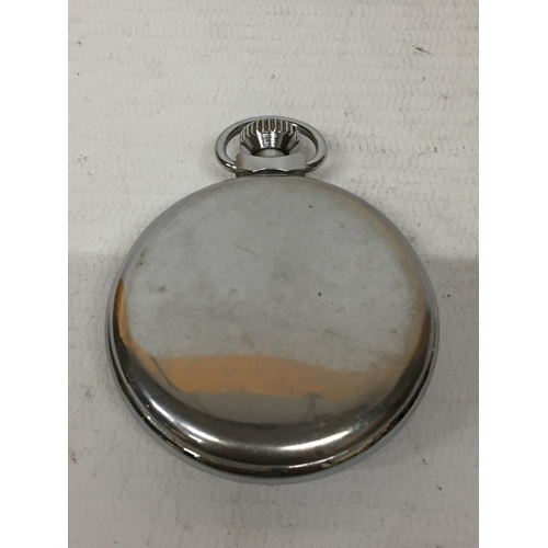 693 - A SMITHS POCKET WATCH WITH SUB DIAL (A/F)