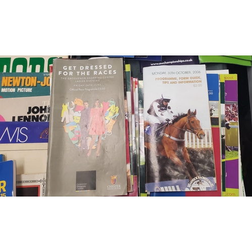 837 - A COLLECTION OF HORSE RACING PROGRAMMES - 44 IN TOTAL