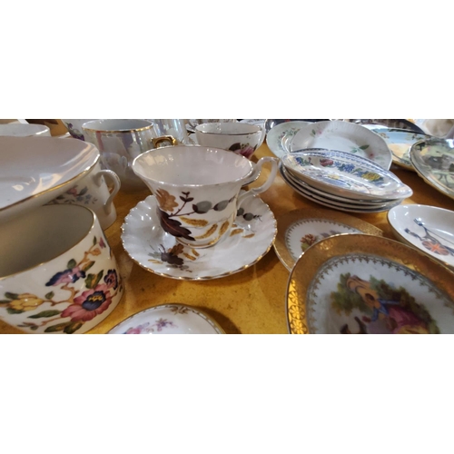 846 - A LARGE QUANTITY OF CERAMICS AND CHINA TO INCLUDE CABINET PLATES,  CHINA CUPS AND SAUCERS, PIN DISHE... 