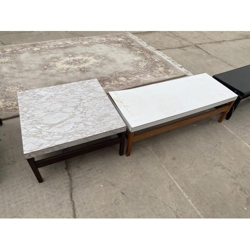 2912 - TWO RETRO COFFEE TABLE