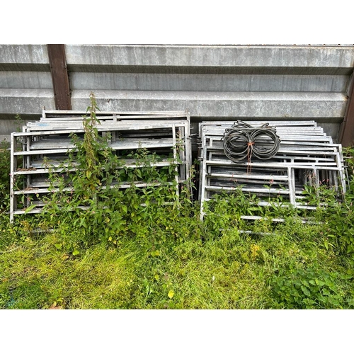 252 - BLOCK OF CALF PENS 12 SIDES AND 13 ENDS WITH BUCKET HOLDERS  + VAT