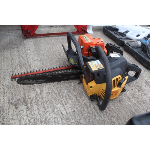 908 - FLYMO PETROL HEDGECUTTER AND MAC CHAINSAW  NO VAT