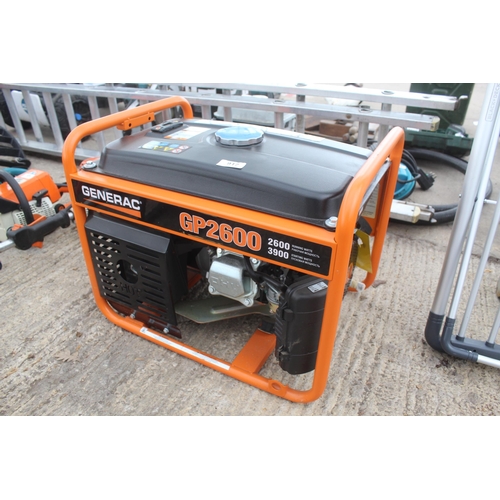 917 - GENERAC GENERATOR GP2600  NO VAT