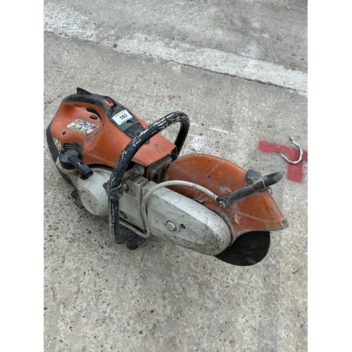 163 - A STIHL PETROL STONECUTTER, BELIEVED TO BE IN GOOD WORKING ORDER BUT NO WARRANTY GIVEN - NO VAT