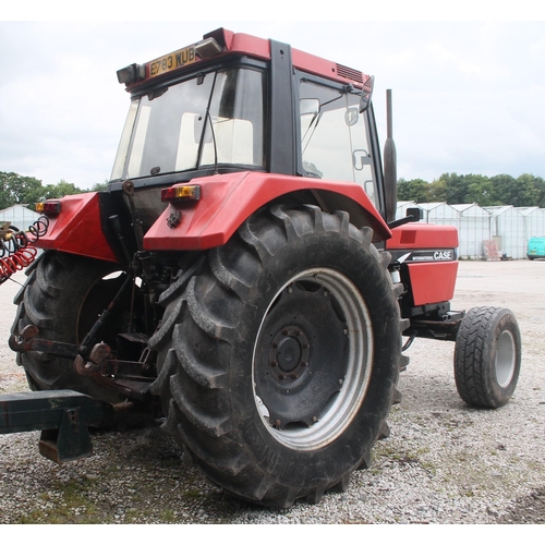 214 - A CASE IH TRACTOR 2  WHEEL DRIVE TRACTOR E783WUB FIRST REG 01/07/88 APPROX 10000 HOURS + VAT