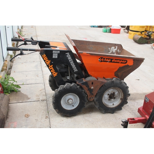 130 - A MUCK-TRUCK POWERDRIVE ¼ TONNE DUMPER MAX LOAD 250KG IN GOOD WORKING ORDER + VAT