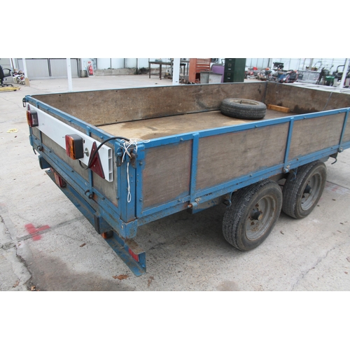 131 - A 2 TONNE DROP SIDE TRAILER 5' X 10' NO VAT