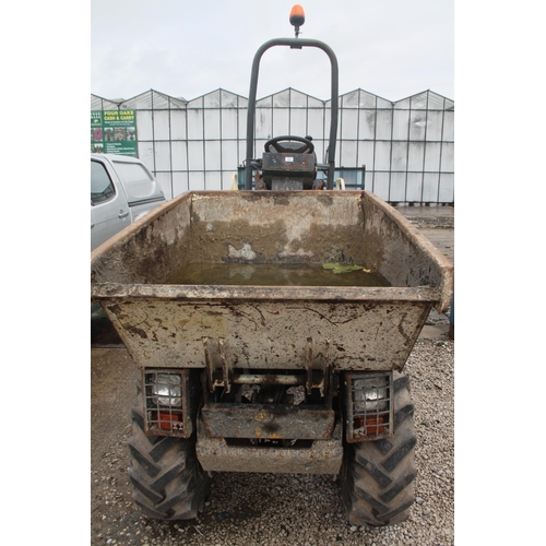 207 - 2014 TEREX 1T HIGH TIP DUMPER  GOOD RUNNER + VAT